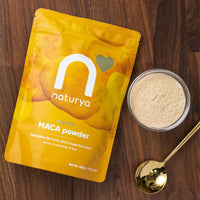 Naturya Organic Maca Powder - High Altitude Peruvian Superfood, Rich in Riboflavin and Iron, Supports Energy and Immunity, Sweet Malty Flavor, Gluten-Free, Vegan, Kosher - 300g