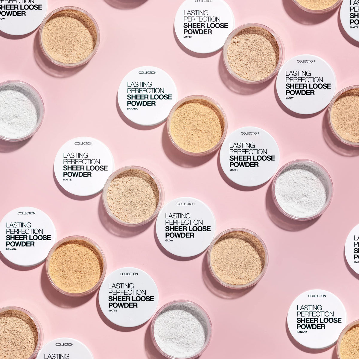 Collection Cosmetics Lasting Perfection Sheer Loose Powder, Lightweight Powder, 10g, Transparent