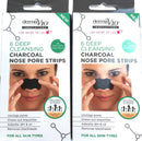 Derma V10 Deep Cleansing Charcoal Nose Pore Strips Blackhead Removal (Twin)