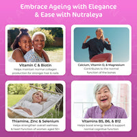 Nutraleya HealthyWoman 50+ Natural Menopause Vitamins, During and After Menopause, an Alternative to HRT, Includes: Soy Isoflavone, Suma Root 60 Day Supply