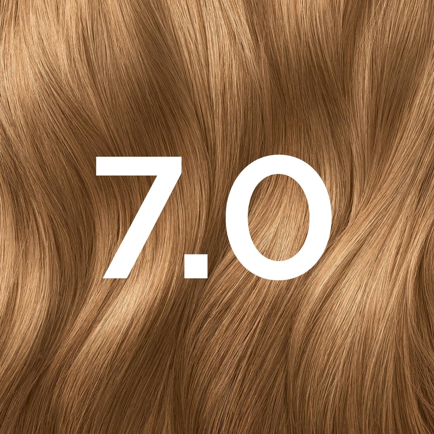 Garnier Olia 7.0 Dark Blonde, oil-powered, no-ammonia. 100% grey coverage. Luminous, long-lasting, vibrant dark blonde hair color with incredible shine and softness.