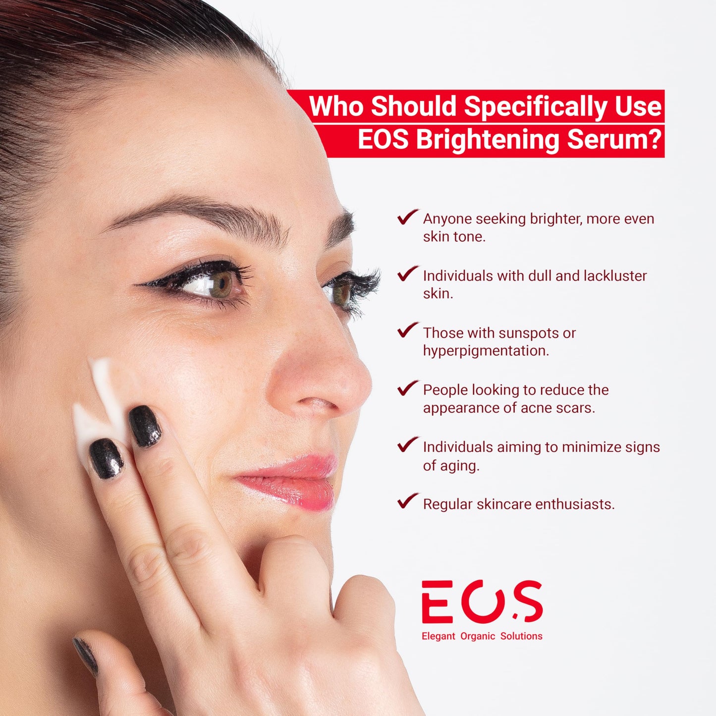 Elegant Organic Solutions Dark Spot Remover Serum - Brighten & Glow with Vitamin C, Kojic Acid, Tranexamic Acid & Niacinamide - Hydrates, Evens Tone, Squalane, Organic, 50ml