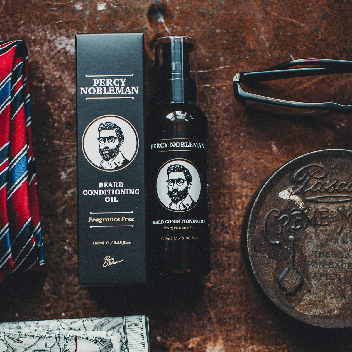 Percy Nobleman Beard Oil – 99% Naturally Derived Conditioning Oil with Signature Scent – Softens, Nourishes & Reduces Beard Itch – Vegan, Non-Greasy & Fast-Absorbing – Made in England (100ml)