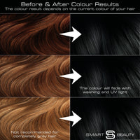 Pure Black Hair Dye Permanent with Anti-Breakage Plex Hair Care, Vegan Hair Dye & Cruelty-Free, 100% Grey Coverage, Natural Black Hair Colour, For All Hair Types. Smart Beauty