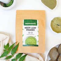 Neemveda Neem Leaf Powder 250 Grams (Azadirachta Indica) for Eating, Organically Grown, Premium Quality Neem Powder
