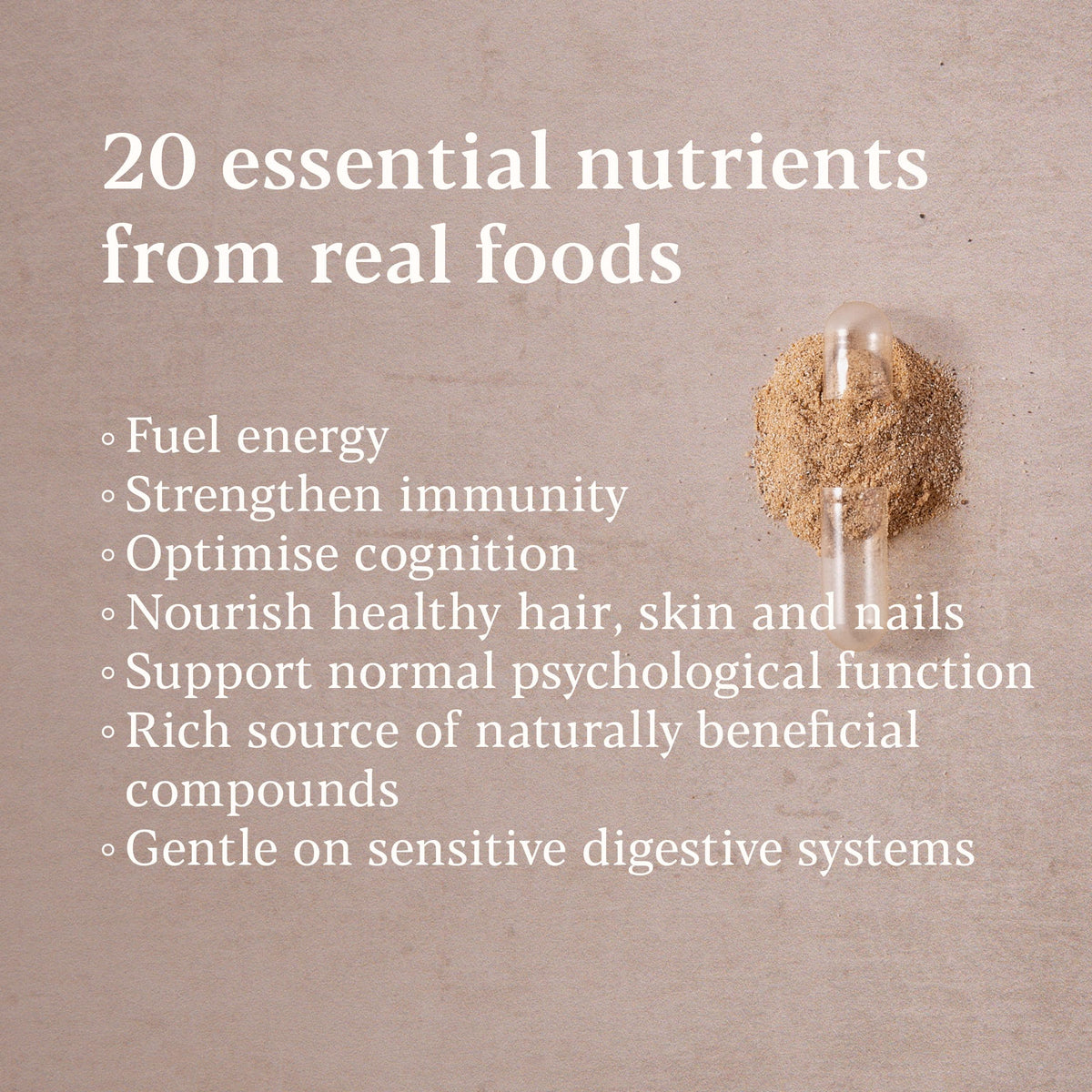 HIGHER NATURE Higher Nature Vitality Multivitamin for Men - True Food® Formula Nutrients from 16 Real Foods - Vegan Multivitamin - One Month Supply of Mens Vitamins - 60 Multi Vitamins Capsules