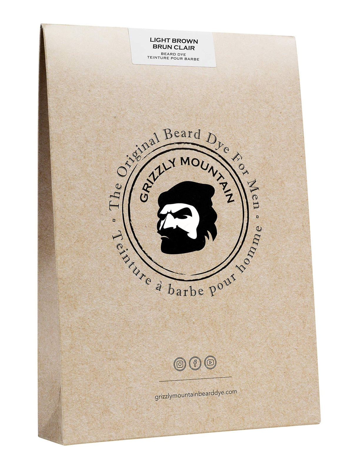 Grizzly Mountain Beard Dye Organic & Natural Light Brown Beard Dye