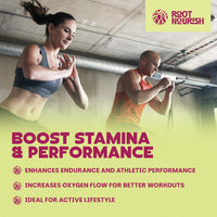 RootNourish Beetroot Gummies – High Strength Iron, Vitamin C, B12 & Folic Acid Supplement for Energy, Circulation, Tiredness & Immune Support – 60 Gummies