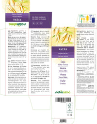 Oats (Avena Sativa) Tops Alcohol-Free Mother Tincture Naturalma | Liquid Extract Drops 200 ml | Food Supplement | Vegan