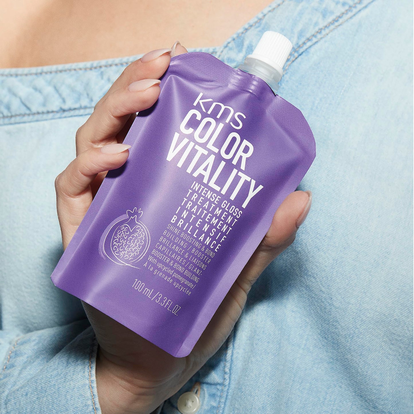 KMS ColorVitality Intense Gloss Treatment for Shiny Hair, 100ml