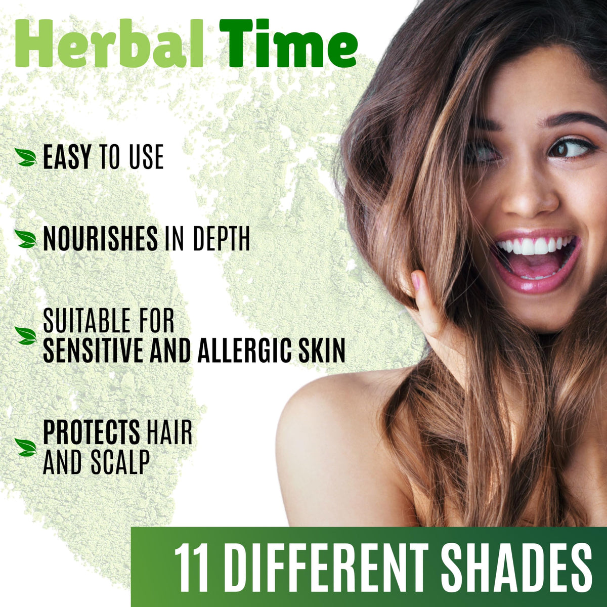 Herbal Time Henna Natural Color Cream With Nettle Extract | Gray Cover | Temporary Color Dye | Ammonia, Sulfates, Parabens Free | Without Colour 0 | 75ml