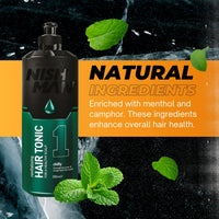 nishman NISHMAN Revitalising Hair Tonic for Healthy Scalp 400ml - Strengthens & Nourishes, Promotes Natural Growth, Adds Shine, Stimulates the Scalp - Ideal for All Hair Types
