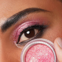 OULAC Cream Eyeshadow, Glitter Pink Eyeshadow, Holds Makeup For 12 Hours +, Waterproof and Sweatproof, Crease Resistant, Vegan | 06g, Pink Star (10)