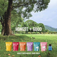 Honest + Good Magnesium Glycinate Capsules 750mg | 150mg Elemental Magnesium | 3 Month Supply | No Fillers | Made in UK | Vegan