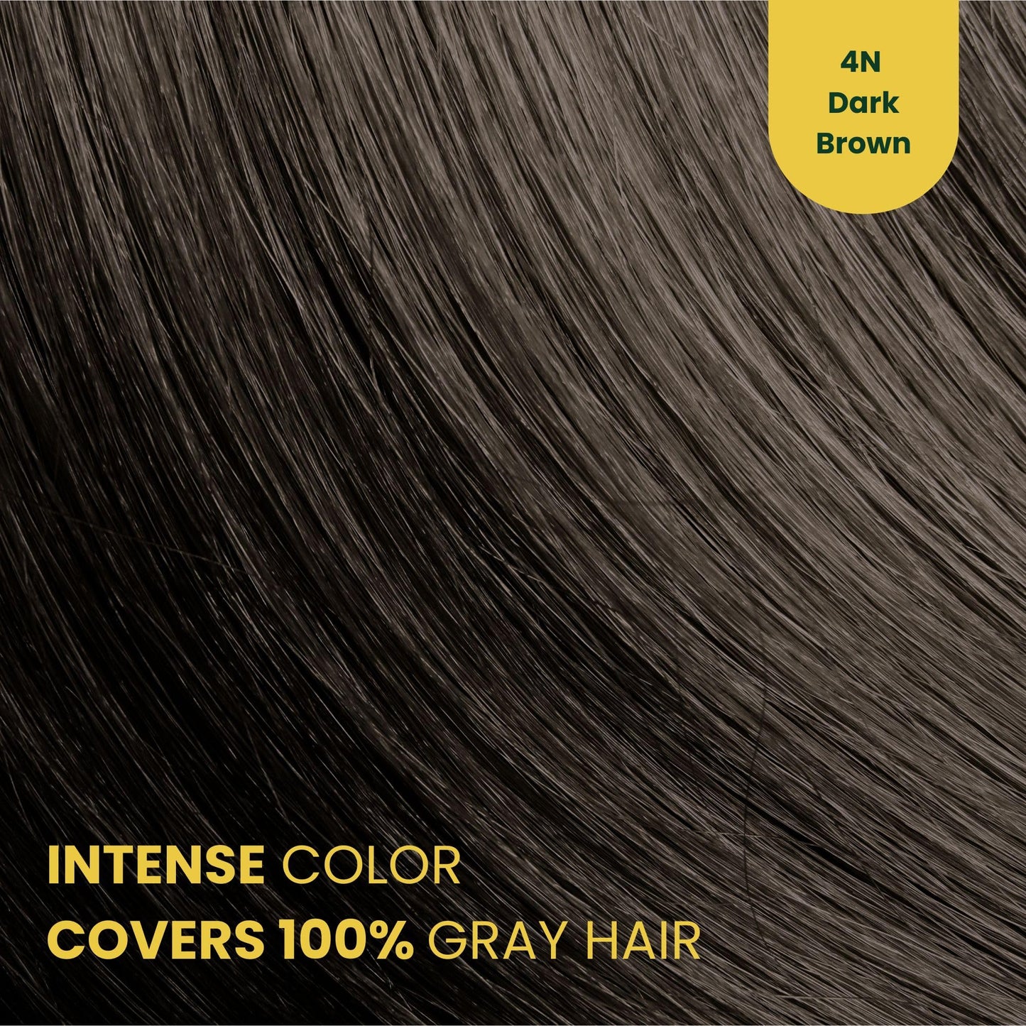 Herbal Time Phytocare Permanent Hair Dye Color Dark Brown 4N | Professional Natural Hair Dye Kit | Nourish and Protect Your Hair | Ammonia, PPD and SLS Free | 124.5 ml