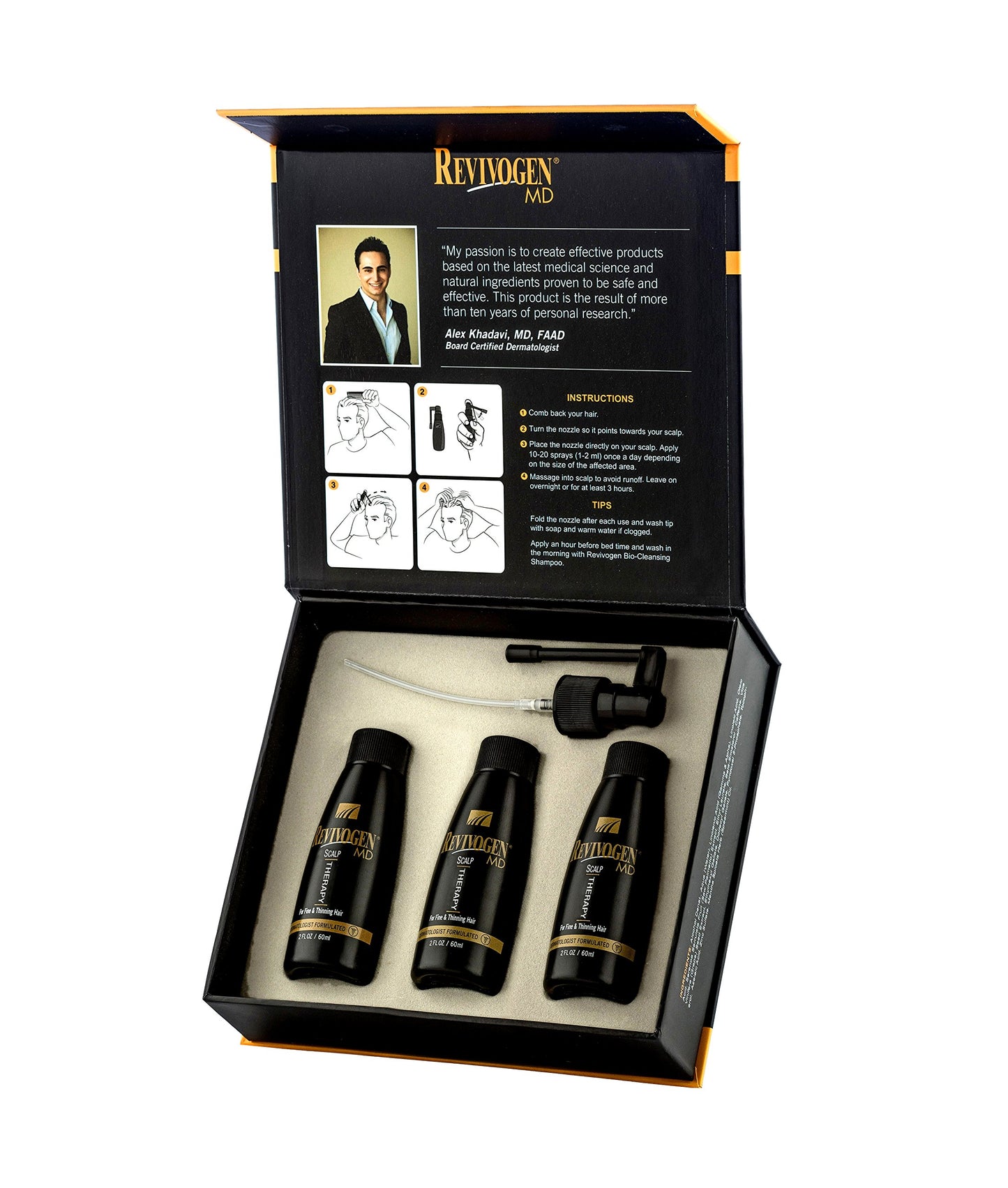 Revivogen REVIVOGEN MD Scalp Therapy. Natural Hair Loss Solution for Fine & Thinning Hair.