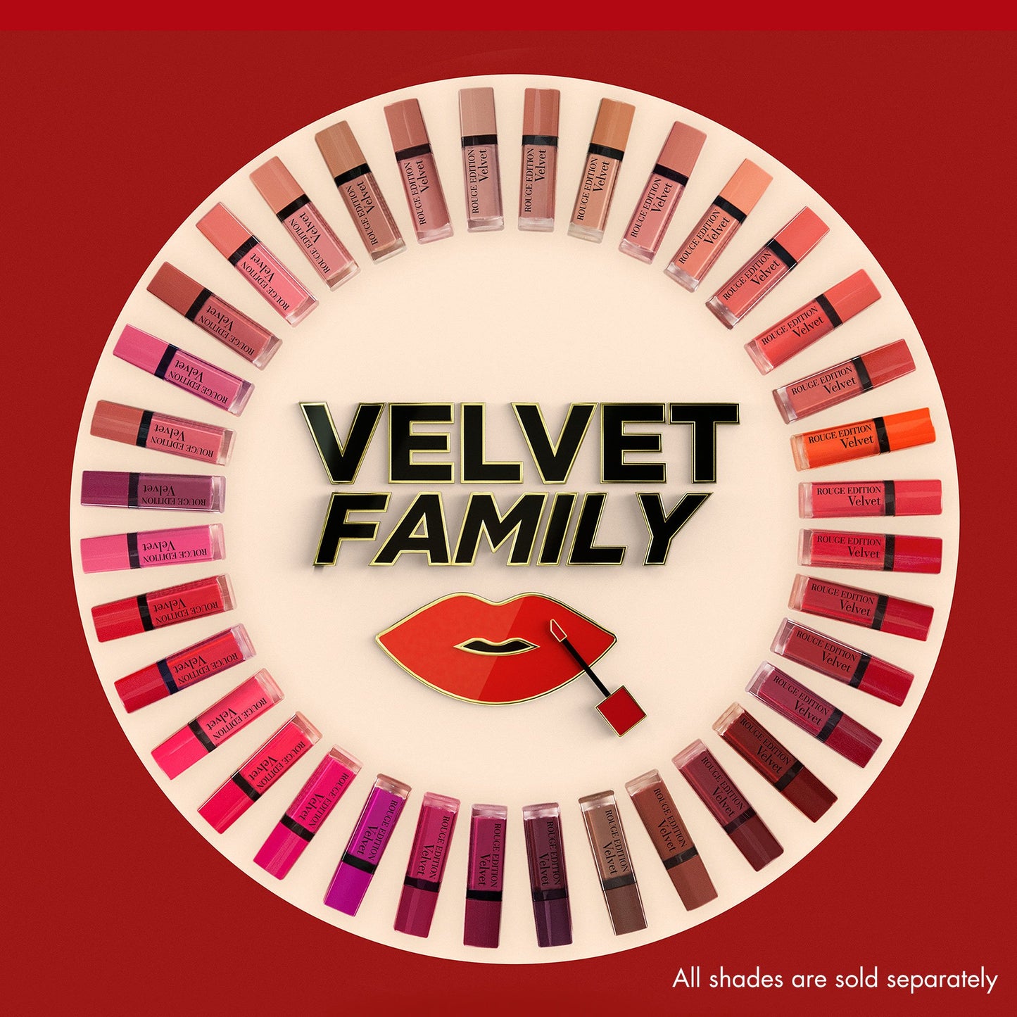 Bourjois Rouge Edition Velvet Liquid Lipstick 34 Belle Amourose Pinks, 6.7ml