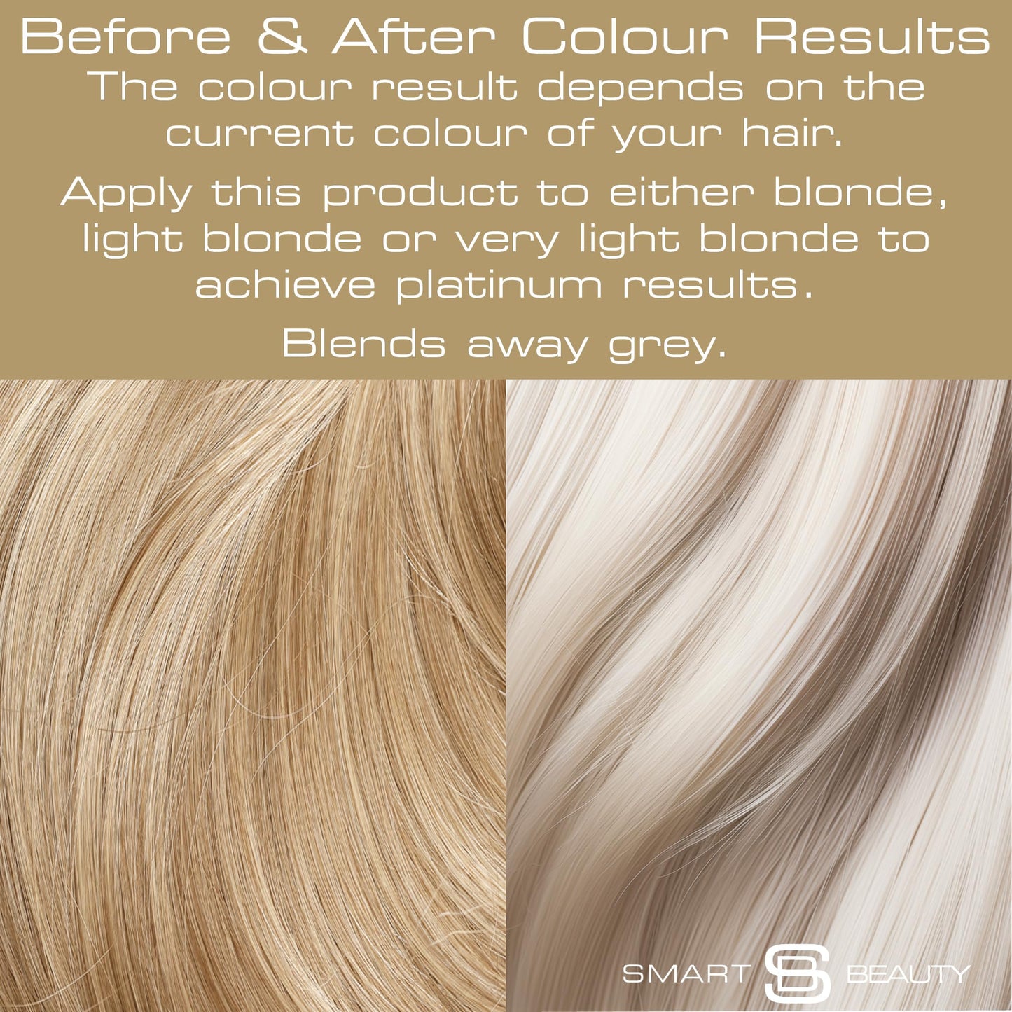 Platinum Blonde Hair Dye with added Plex Hair Care Conditioner, Permanent Hair Colour with Natural Platinum Hair Toner for Blond Hair, Vegan Hair Dye, Cruelty-Free - Smart Beauty (Pack of 2)