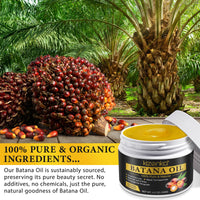 Generic Batana Oil for Hair Growth, 100% Pure Unrefined Batana Promotes Hair thickness, Repairs Damaged Hair & Skin, Reduces Hair Loss, Batana Oil for Healthier Fuller Hair (Black)