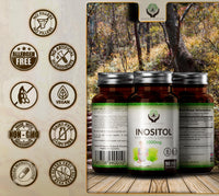 Earth's Nurture EN Myo-Inositol Chromium & Folate Blend | 1000mg Myo Inositol Per Serving | 90 Vegan Myoinositol Capsules | Inositol Supplement | Vitamins for Women | Non GMO & Allergen Free | Made in UK
