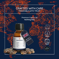 Naissance Castor Oil Cold Pressed (No. 217) - 100ml - for Skin, Hair Growth, Mask, Wrap Kit, Eyelashes, Eyebrows, Beard