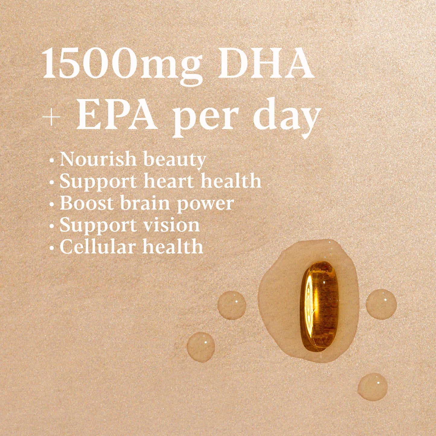 HIGHER NATURE Omega 3 2000mg with 1000mg EPA & 500mg DHA Per Serving - Super Potency Omega 3 True Food® Formula Fish Oil Supplement - Supports Eye, Brain & Heart Health - by Higher Nature - 60 Capsules