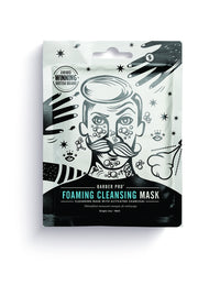 BARBER PRO FOAMING CLEANSING MASK cleansing mask for men with activated charcoal