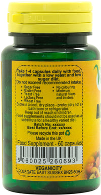 Veganicity Acidophilus Probiotic : Digestive Health Supplement : 60 Vegan Capsules, in a Planet-Friendly 99% Recycled Pot