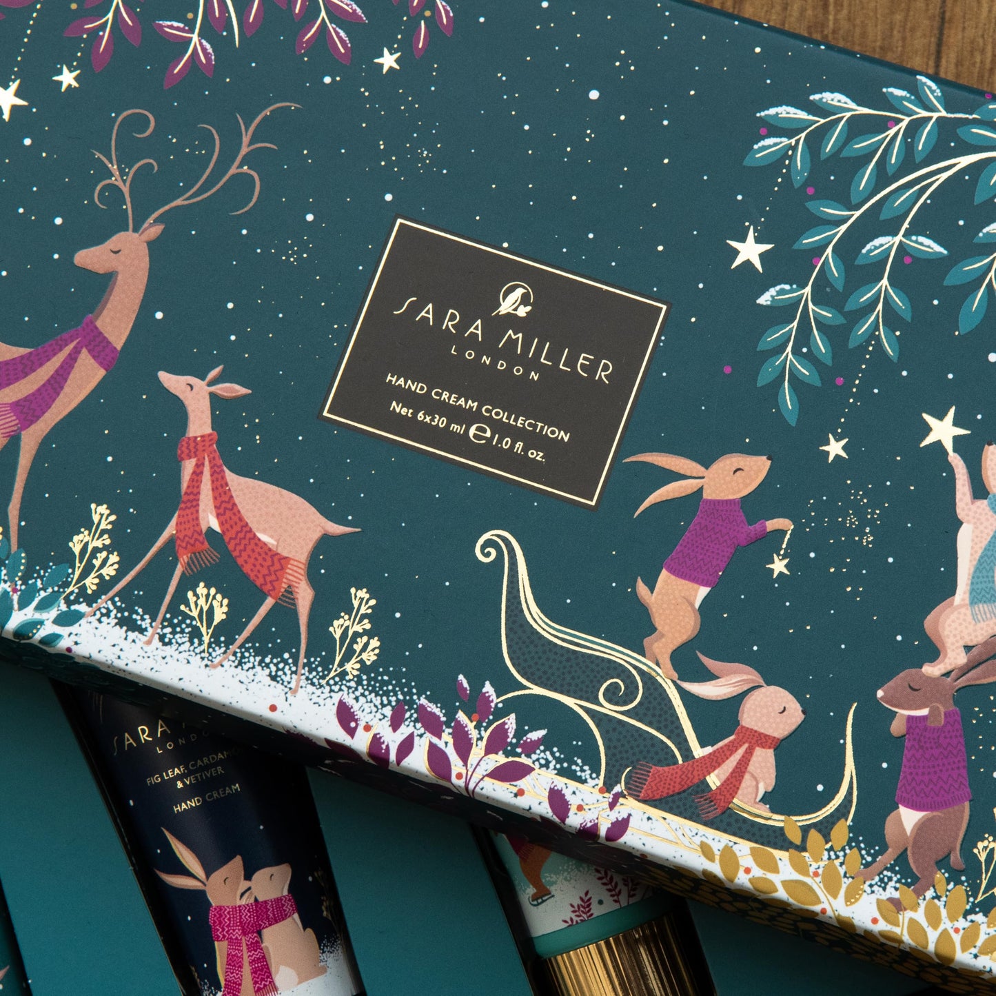 Sara Miller London | Fragranced Hand Cream Collection Set x6 30ml | Travel Size & Vegan Friendly | Beauty Gift For Her | Christmas Present & Stocking Filler