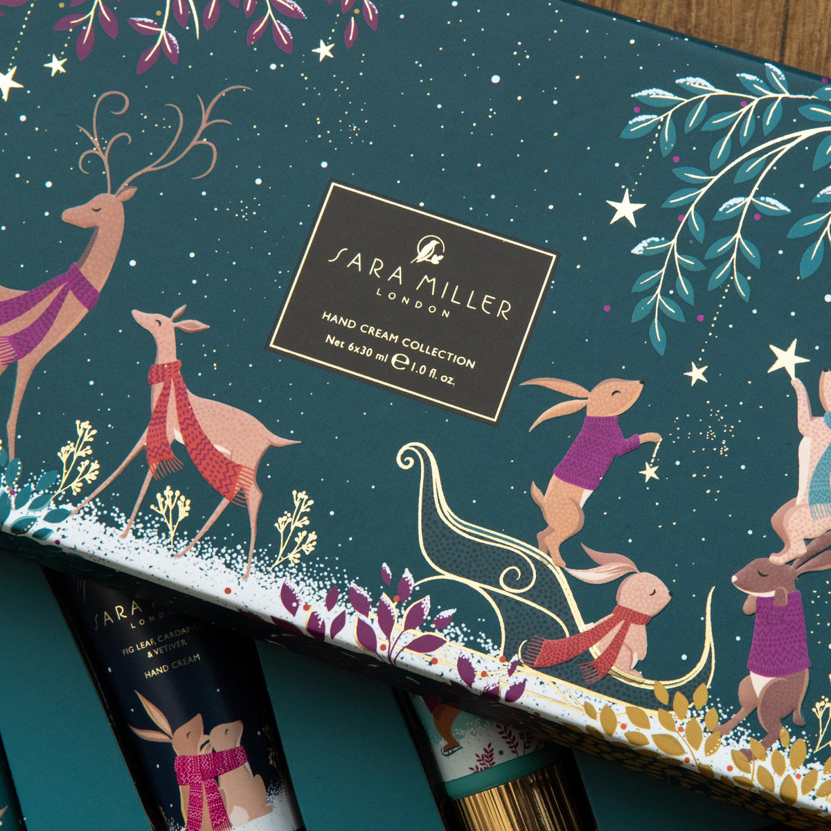 Sara Miller London | Fragranced Hand Cream Collection Set x6 30ml | Travel Size & Vegan Friendly | Beauty Gift For Her | Christmas Present & Stocking Filler