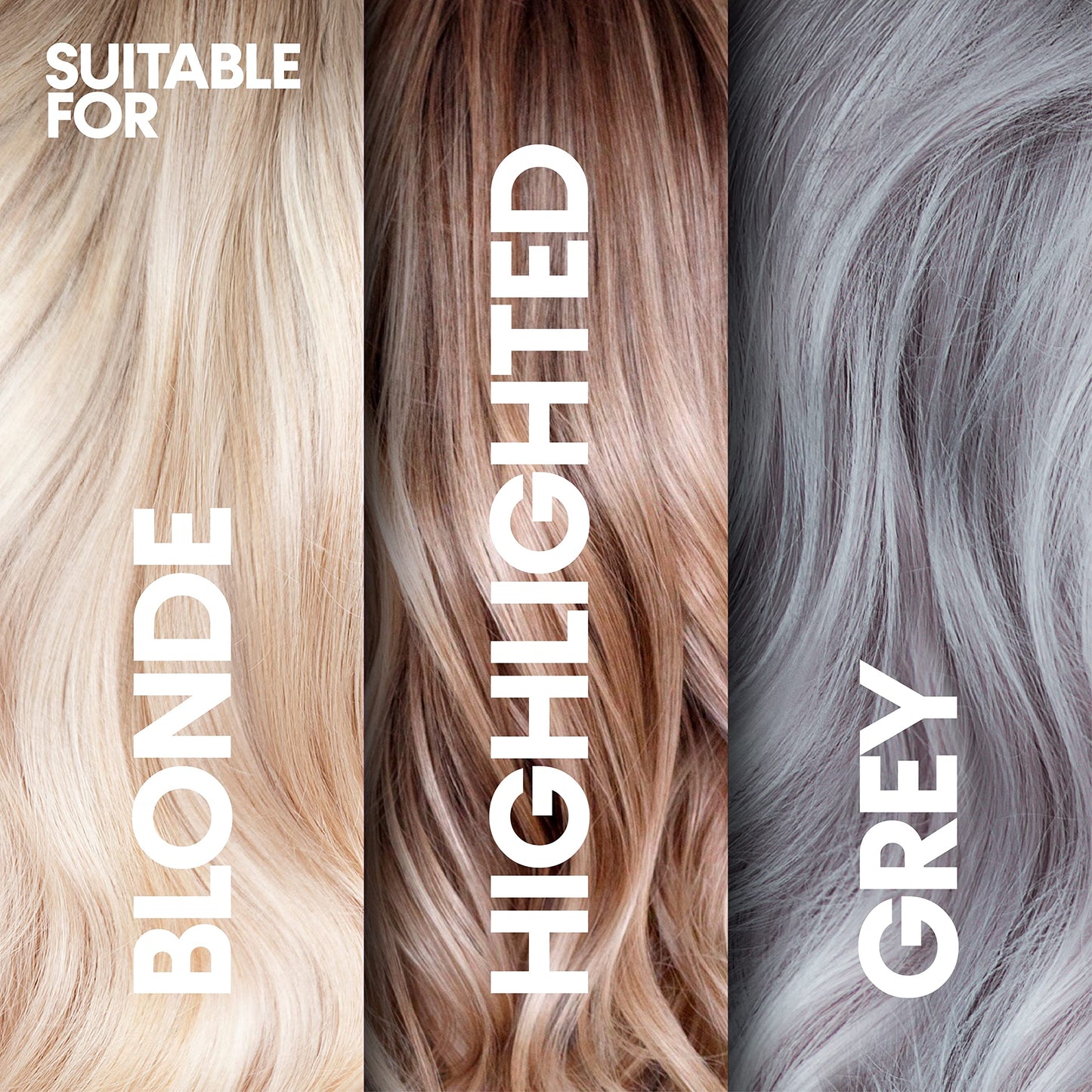 PROVOKE Touch of silver Brighten and Defrizz Purple Serum 100 ml. Neutralise Brassy Tones. Anti Frizz, Seal Split Ends. Plant-Based Keratin. Purple Pigments. For Blonde, Highlighted and Grey Hair