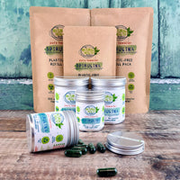 Hawaiian Spirulina Capsules 500mg by The Natural Health Market - 100% Pure - No Additives - Plastic Free Packaging - Made in England - Vegan-Friendly Supplement (120 Capsule - Pouch)