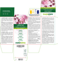 Lapacho or PAU d'arco (Tabebuia avellanedae or Tecoma curialis) bark NATURALMA | 150 g | 300 Tablets of 500 mg | Food Supplement | Natural and Vegan