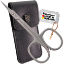 3 Swords Germany | Curved Cuticle Dead Skin Scissors towerpoint tip, Stainless Steel, Extra Sharp - Made in Germany (2815)