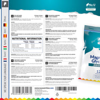 Magnesium Glycinate 3-in-1 Complex 1813mg - 120 Vegan Capsules - Triple High Absorption Bisglycinate, Citrate & Malate - 384mg Elemental Mag per Serving - Made in The UK - Nu U Nutrition