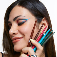 3INA MAKEUP - The 24h Automatic Eye Pencil 822 - Turquoise Creamy Precise Long Lasting Eyeliner Waterproof - Sharpener & brush