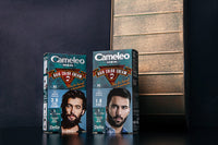 Cameleo Men - Permanent Hair Dye | Black Colour for Hair Beard & Moustache | Natural Colour Effect in 5 Minutes | Cover Grey Hair | Ammonia FREE | 30ml