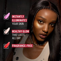 Rimmel Multi Tasker Turbocharged Glow, 005 Iconic as Usual, Liquid Face Illuminator, Light-Reflecting Pearls, Luminous, Healthy Glow, Vitamin C & E, Vegan Formula, 10ml
