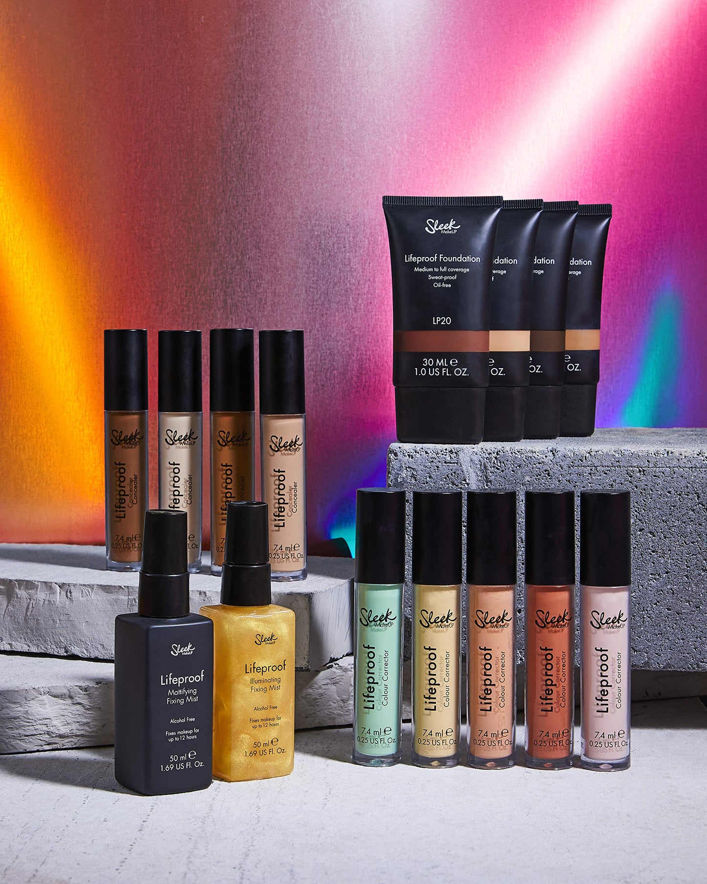 Sleek MakeUP Lifeproof Colour Corrector, Full Coverage Colour-Neutralising Corrector, Ditch Dark Circles (Peach), 7.4ml