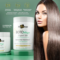Renew Hair Professional BOTO COLLAGEN MASK HAIR EXPERT SILK 300g COLLAGEN,ARGAN,COCOA,MACADAMIAS traightening For Silky Smooth & Frizz Free Hair Smooth Renew