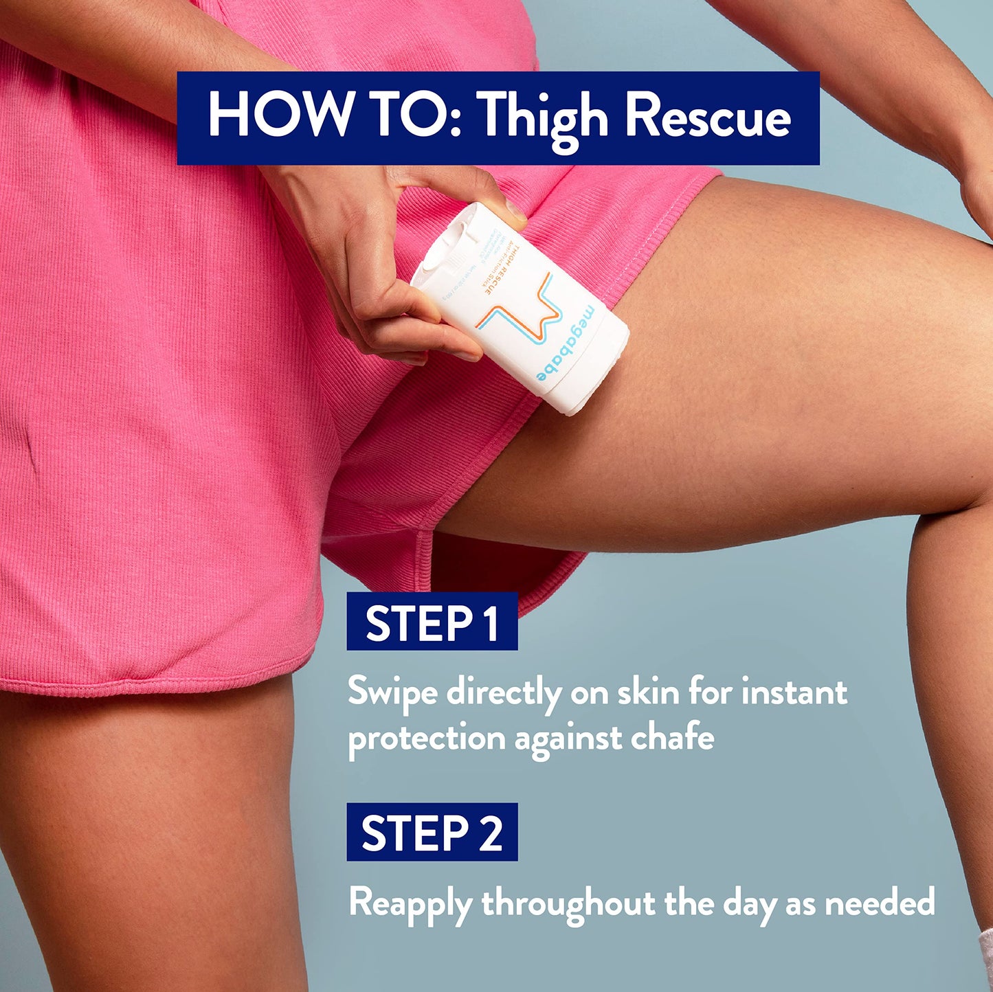 Recuren Plus MegaBabe Thigh Rescue Anti Chafe Stick con aloe, granada y aceite de semilla de uva