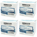 Happy Bees Bundle Derma V10 Innovations Day & Night Cream (4 Pack) Total 200 ml (Collagen, 4 Pack)