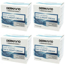 Happy Bees Bundle Derma V10 Innovations Day & Night Cream (4 Pack) Total 200 ml (Collagen, 4 Pack)