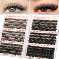 calphdiar Calphdiar Wispy Cluster Lashes D Curl Individual Eyelashes Natural Lash Clusters Fluffy Lashes Individual Cluster 476pcs Eye Lashes DIY Lash Extensions for Beginners(30+40+50+60+80+100D)