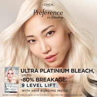 L'Oreal Paris Preference Hair Dye, Luminous Permanent Rich Hair Colour, Long Lasting Brilliance, Achieve Radiant, Salon-Inspired Results, Shade: Extreme Platinum