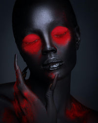 Go Ho Makeup Liquid Red Face Body Paint(2.1 oz),Red Makeup Water Based Face Paint and Body Paint for Special FX, Cosplay, and Halloween Make up