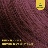 Herbal Time Phytocare Permanent Hair Dye Color Dark Sour Cherry 4R | Professional Natural Hair Dye Kit | Nourish and Protect Your Hair | Ammonia, PPD and SLS Free | 124.5 ml