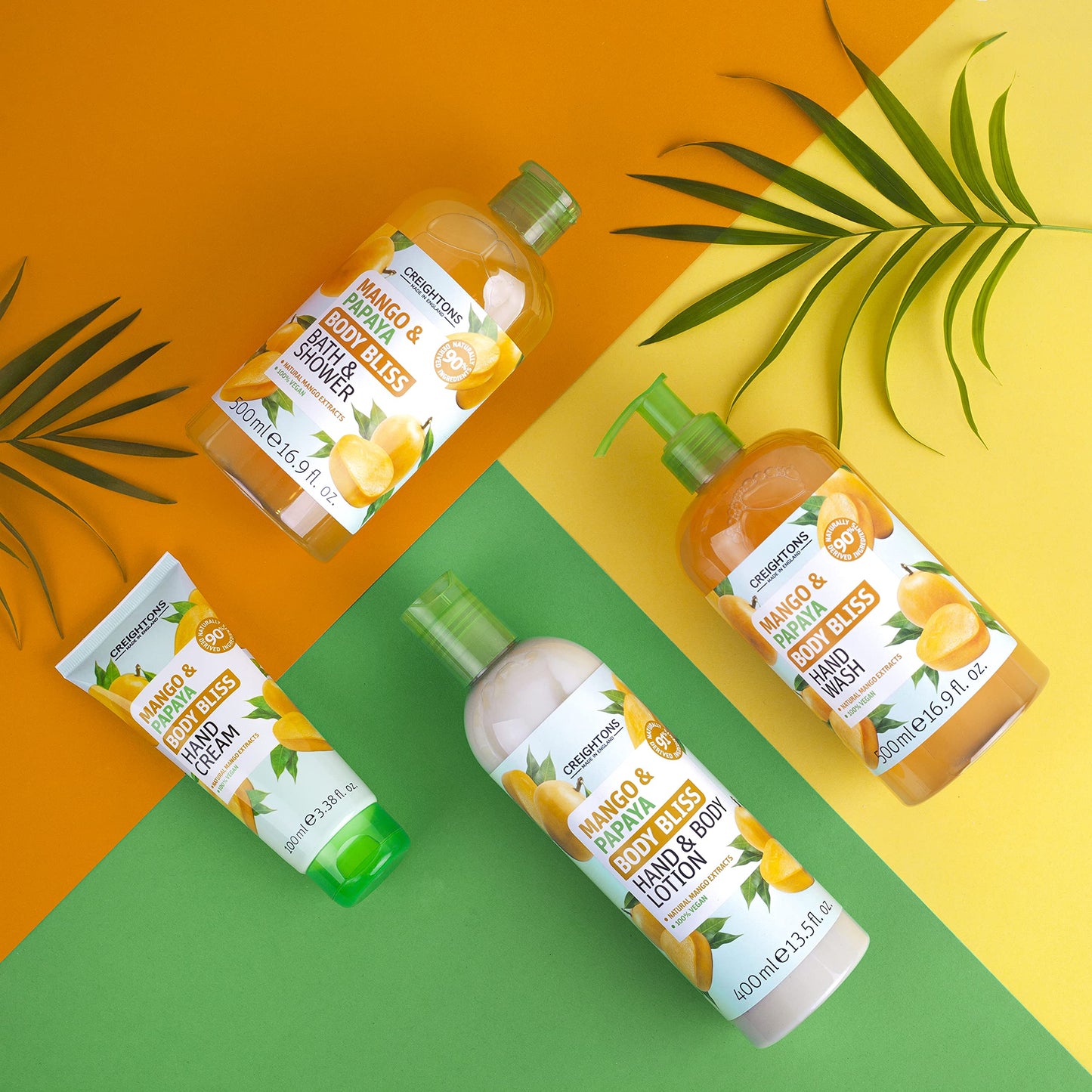 Creightons Body Bliss Mango And Papaya Hand Cream (100ml) - Nourishes hands and cuticles, formulated with 90% naturally derived ingredients & sustainably sourced fruit extracts