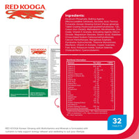 Red Kooga Ginseng Multivitamins & Minerals, 32 Tablets