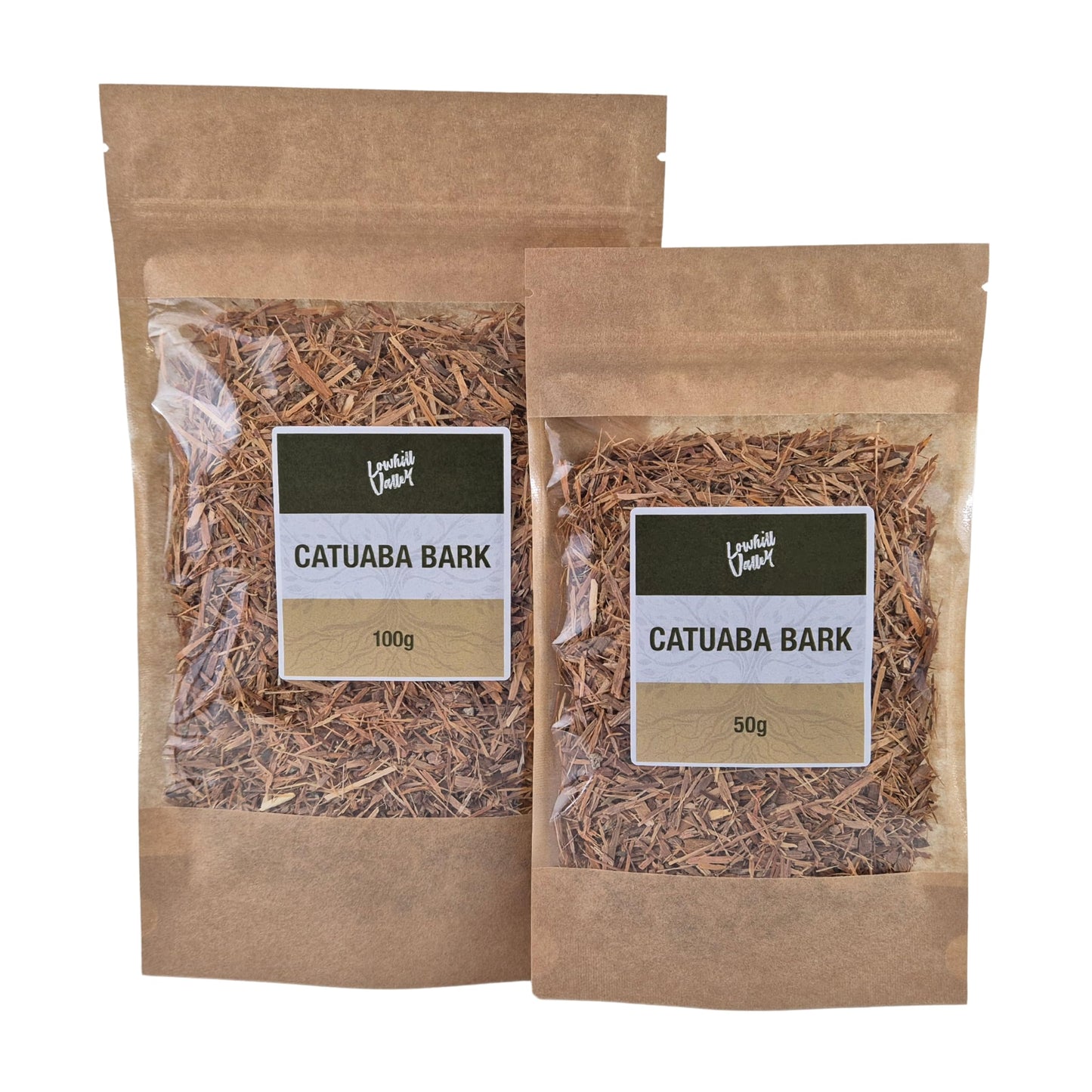 Lowhill Valley Catuaba Bark - Erythroxylum catuaba Herbal Support for Neurological Wellness – No Additives or Preservatives – Responsibly Sourced –100g